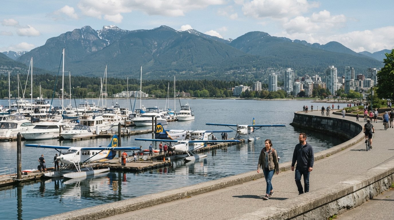Coal Harbour, Vancouver: the seawall’s polished front door